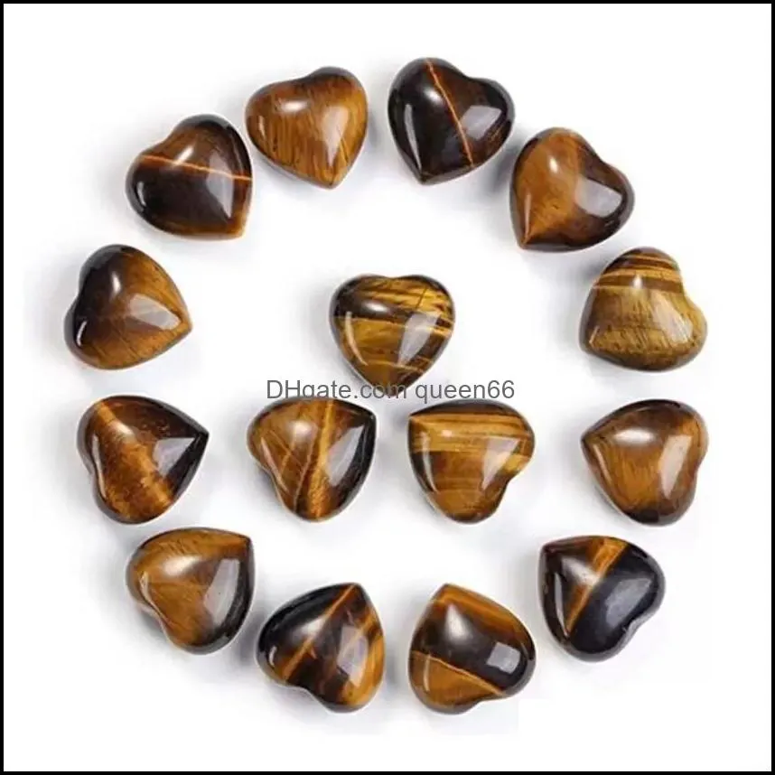 15x10mm natural love stone heart ornaments craft chakra reiki healing quartz mineral tumbled gemstones hand home decor