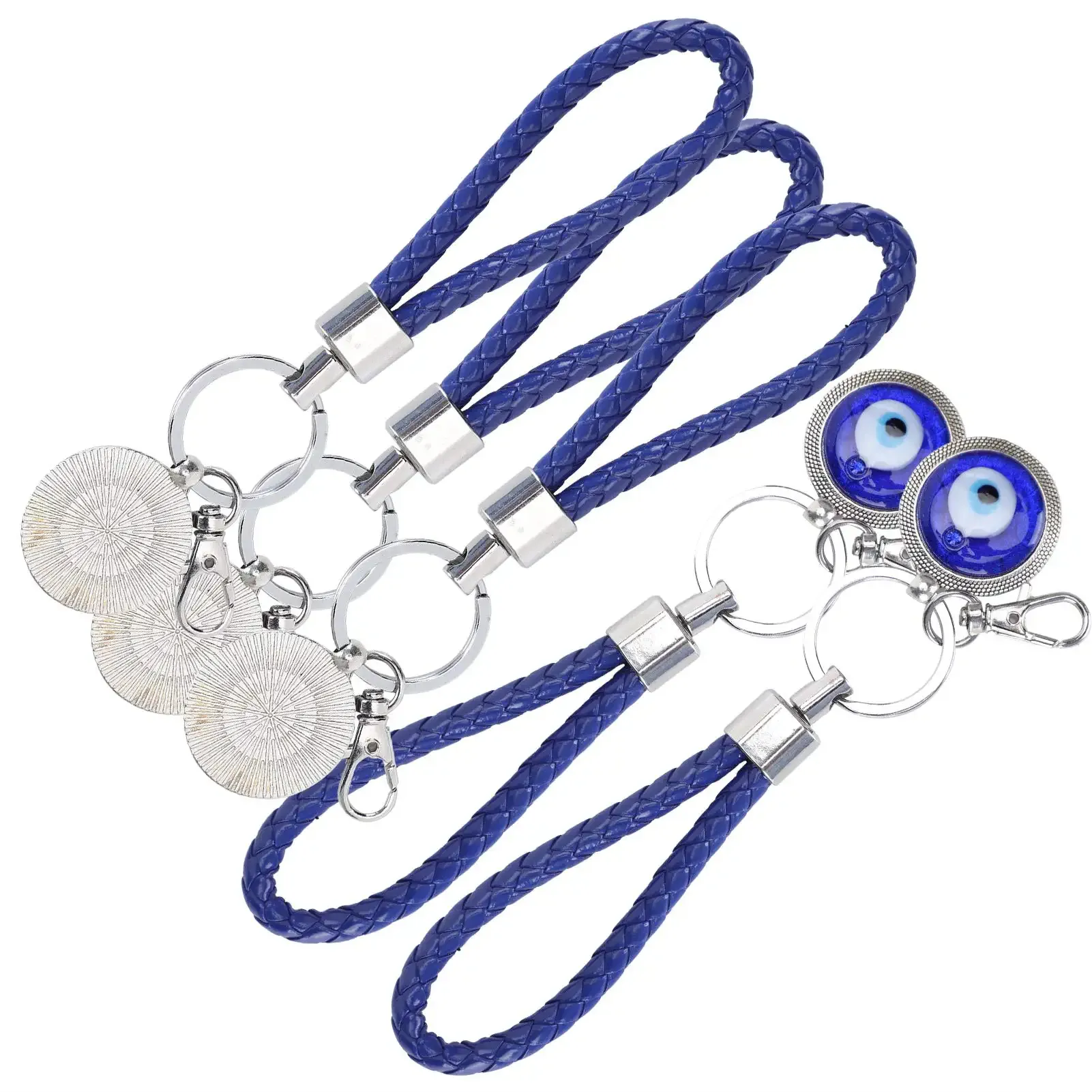 3ml evil eye keychain turkish blue evil eye keychain charms pendants evil eye amulet keychain for man woman purse handbag bag decoration gift