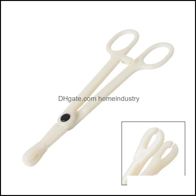 Disposable Piercing Tools Sterile Slotted Round Navel Forceps Clamp Triangle Open Plier Ear Nose Tattoo Piercing Supply