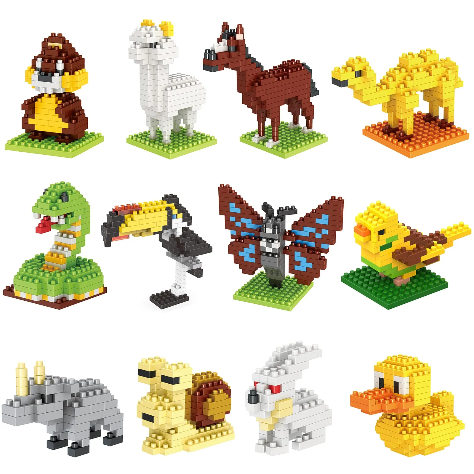 toys party favors for kids aged 6 years and up mini animals building blocks sets for goodie bags prizes birthday gifts