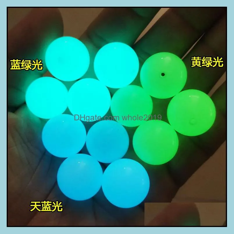 8mm round ball shape luminous stone beads charms fluorescent chakra healing glow in dark for bracelets jewelry accessories