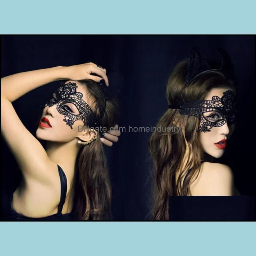 Sexy Lovely Lace Halloween masquerade masks Party Masks Venetian Party Half Face Mask For Christmas