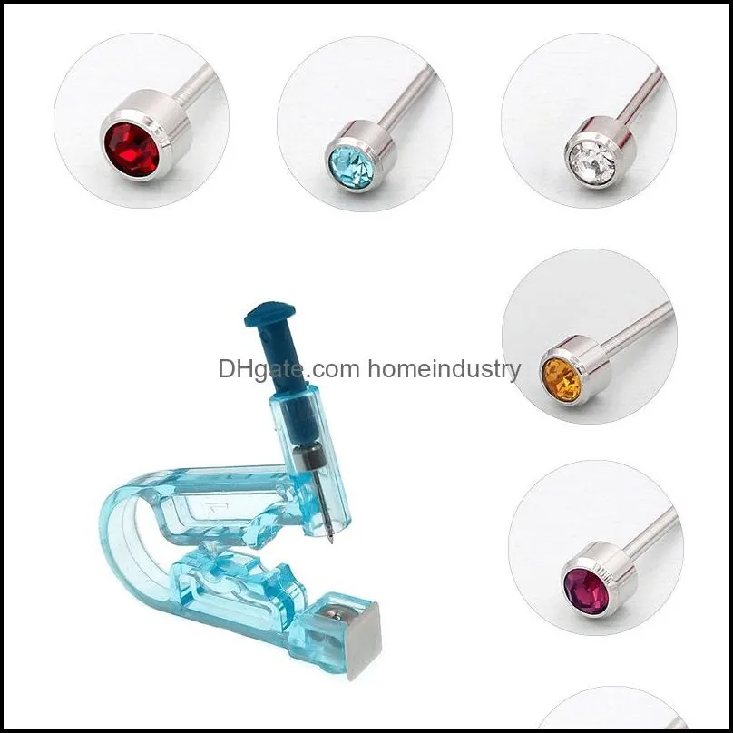 Sterlised Disposable Safety Ear Piercing Body Art Device Machine Tools NO PAIN Piercer Tool Kit Stud Choose Design 273