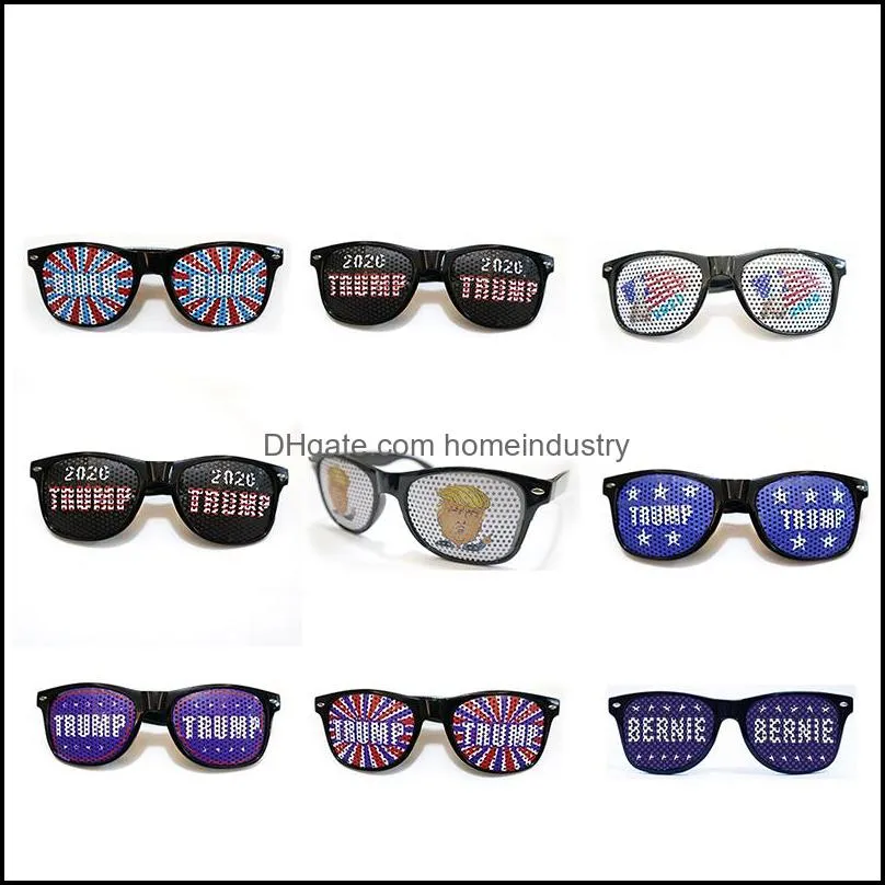 9 Styles President Donald Trump Funny Glasses 2020 Election Keep America Great USA Flag Patriotic Sunglasses Party Festival Supplies