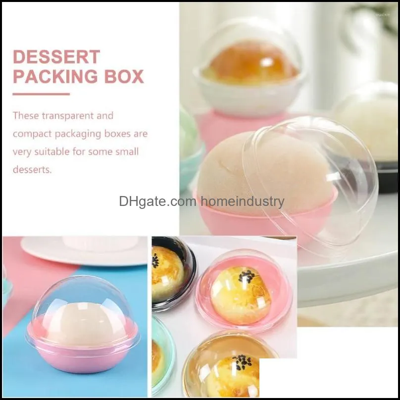 Gift Wrap Box Boxes Dome Cupcake Cake Packing Mooncakemoon Favor Party Holders Muffin Mini Single Container Egg Yolk Holder Baking
