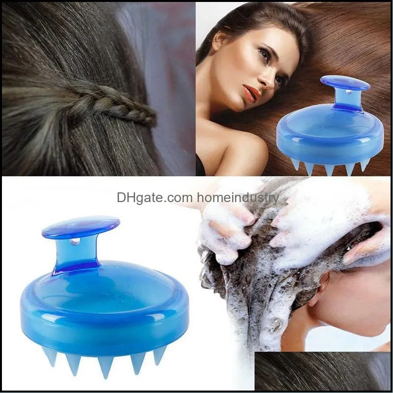 Silicone shampoo brush scalp massage comb adult massager hair comb Bath Tool Accessories