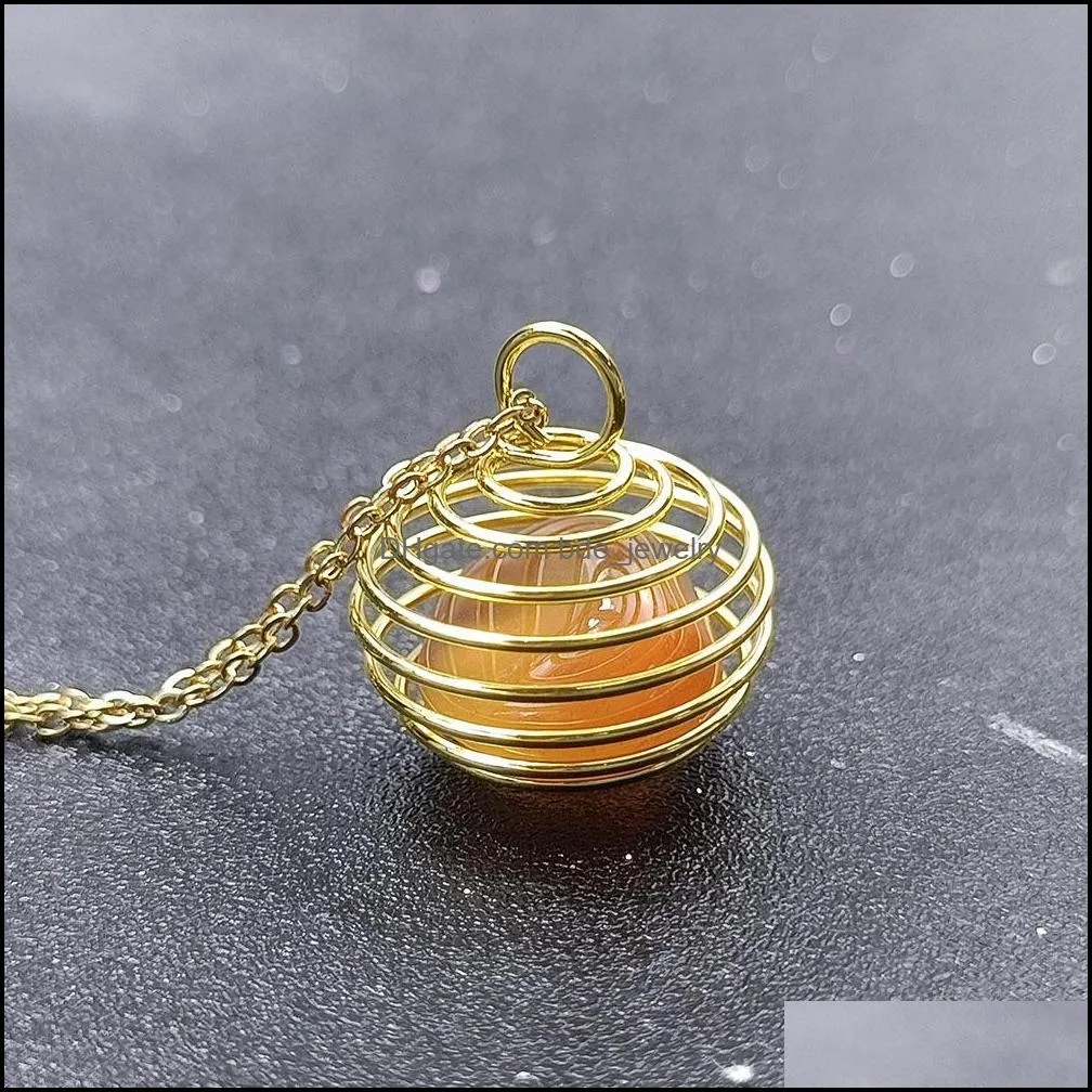 chakra irregular natural stone pendant gold wire hold amethysts crystal quartz pendants necklace jewelry for women men