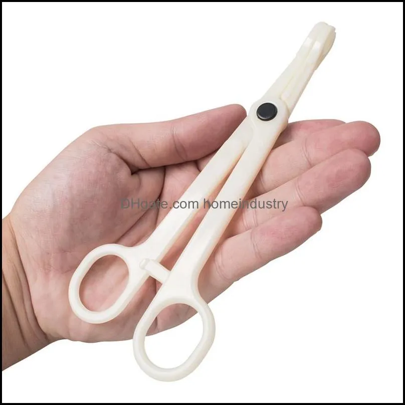 Disposable Piercing Tools Sterile Slotted Round Navel Forceps Clamp Triangle Open Plier Ear Nose Tattoo Piercing Supply