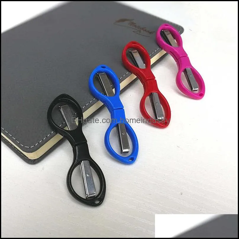 Portable Foldable Fishing Scissors Small Scissors Fishing Line Cutter Tools Outdoor Travel Collapsible Student Scissors