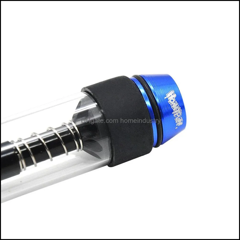 colorful protable Twisty glass Blunt Vaporizer Smoking tobacco dry herb Pipe Twist Kits Material Brass and Glass