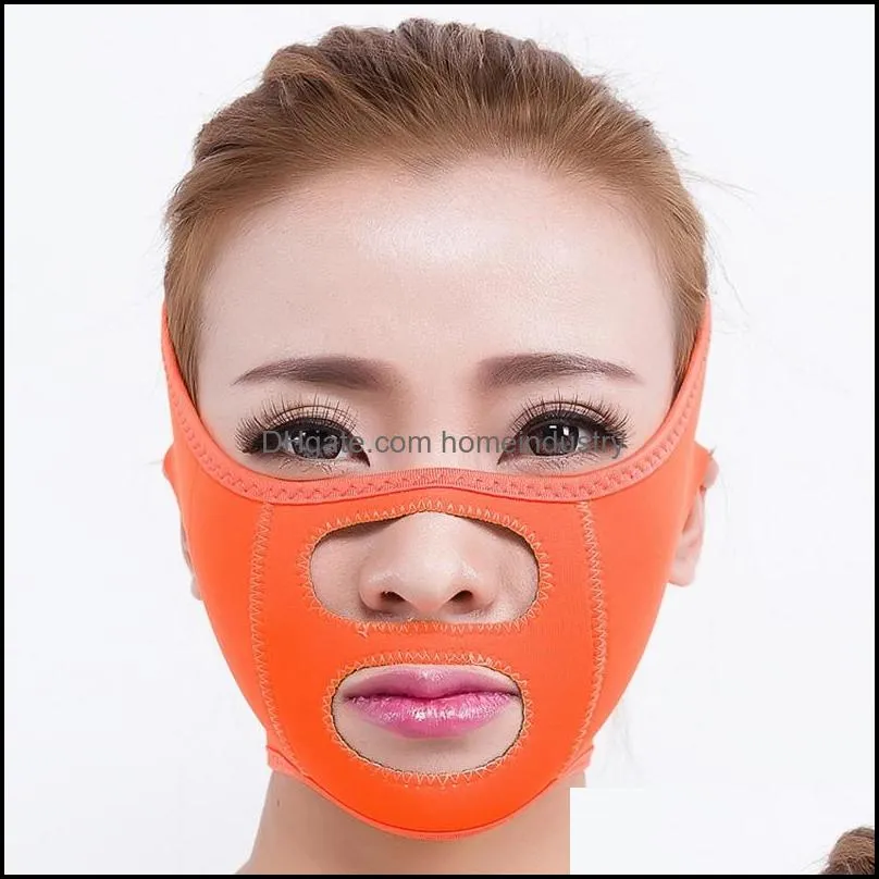 Elastic V Face Shaper Lift Massager Double Chin Bandage Thin Face Care Beauty Health Slimming Sleep Mask 034