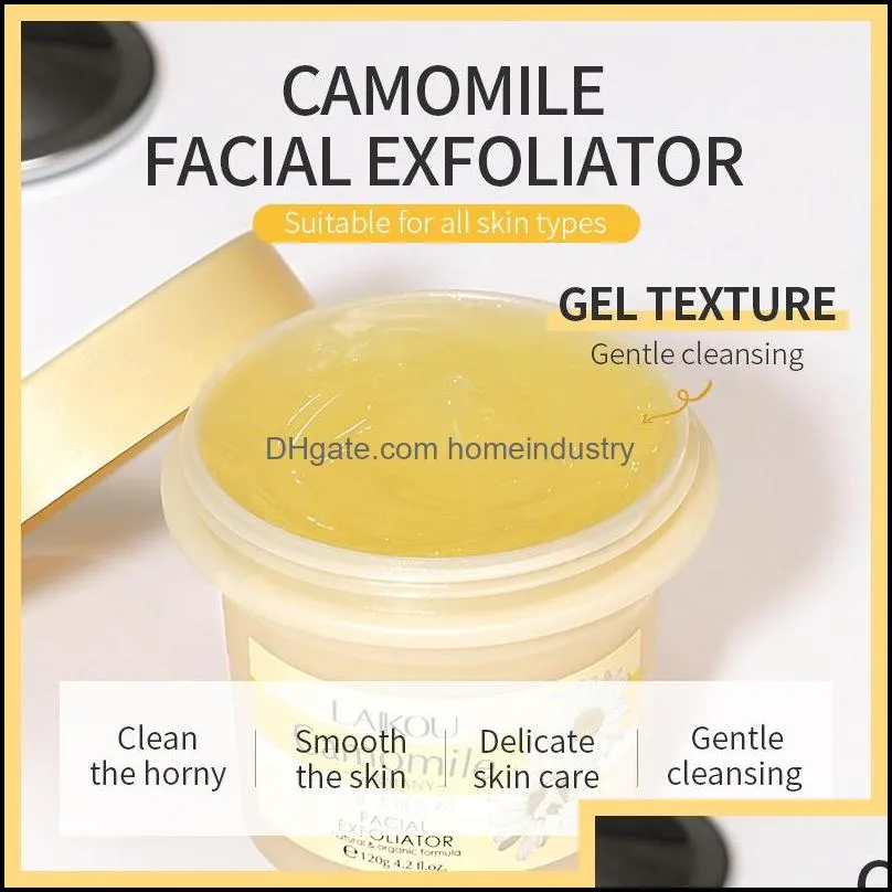 LAIKOU Camomile Exfoliating Peeling Gel 120g Facial Scrub Moisturizing Nourishing Repair Scrub Face Cream Skin Care