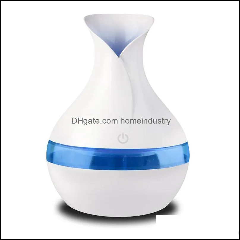 300ml USB Aroma Diffusers Mini Ultrasonic Air Humidifier Vase Shape Atomizer Aromatherapy  Oil Diffuser for Home Office