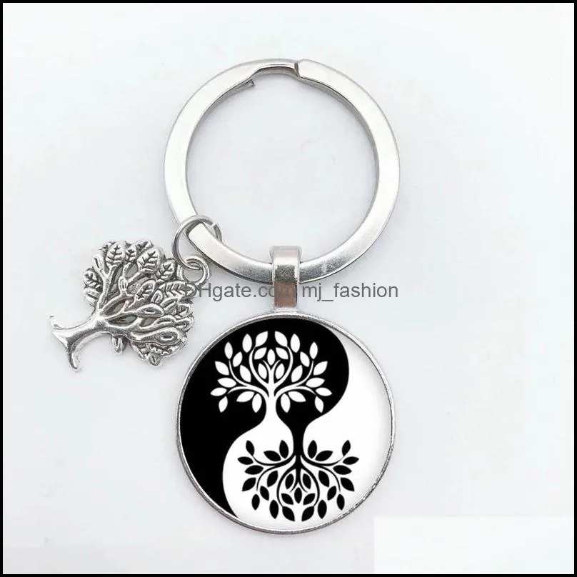 Pretty FashionTree of Life KeyChain Pendant Vintage Handmade Art Key Rings Party Gift Personal Custom Jewelry