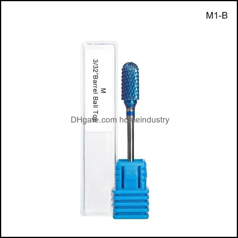 nail art equipment cone carbide tungsten drill bit 5 in 1 tapered safety nails bits files buffer accessory