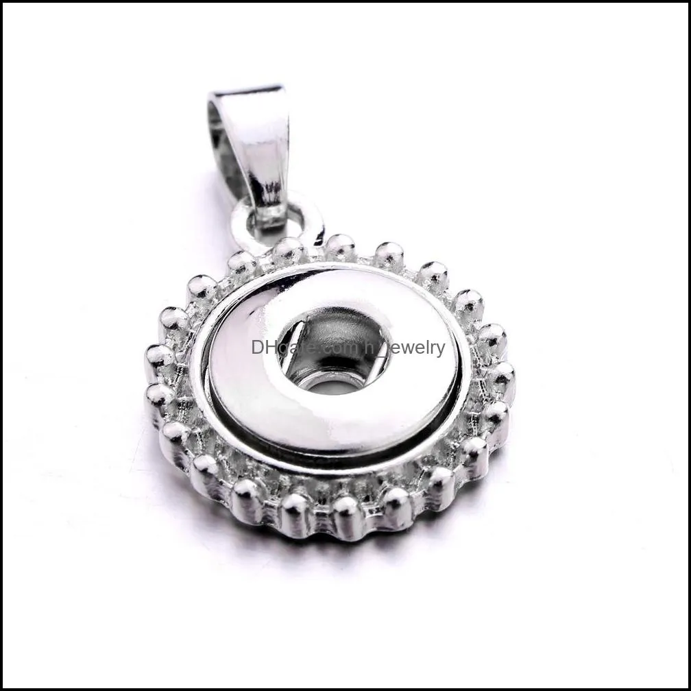 Noosa 12mm Snap Button Necklace Silver Color Link chain Necklaces For Women Ginger Snaps Buttons Jewelry TZ002