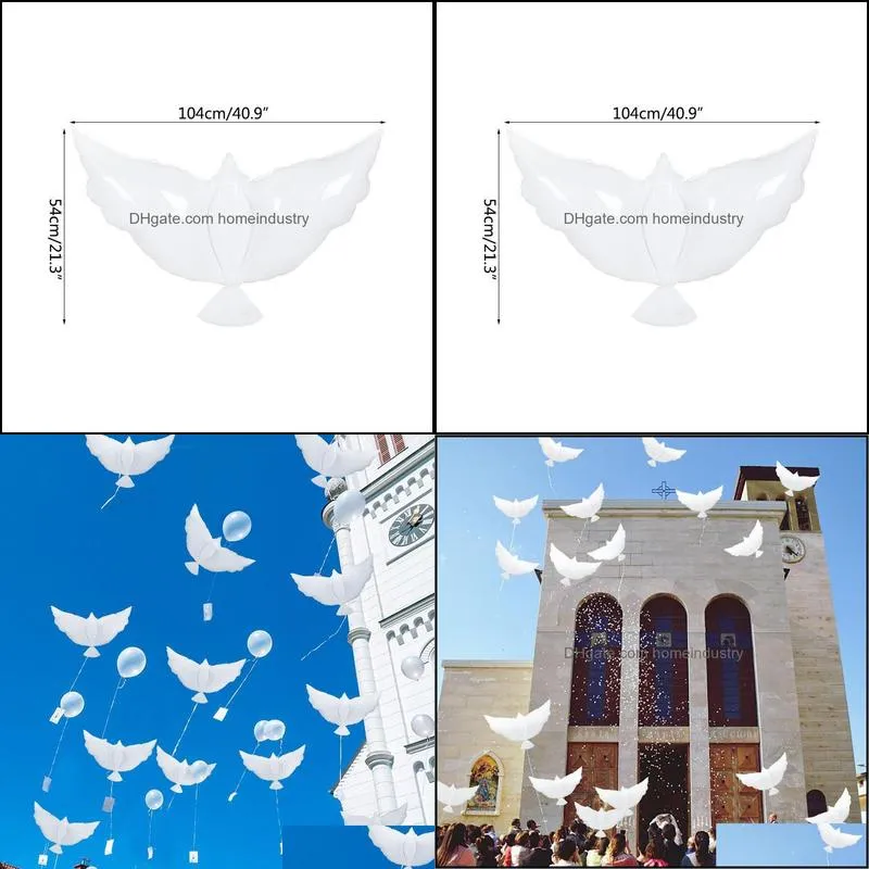 party decoration white flying  biodegradable wedding birthday church peace baptism easter po props decorparty