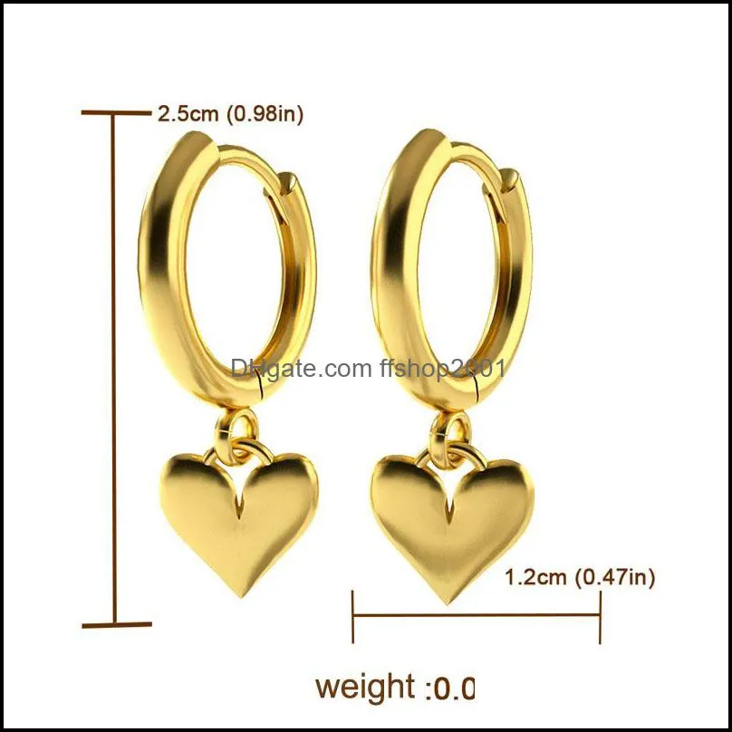 18K Gold Huggie Hoop Earrings Fashion Cross Moon Star CZ Zircon Small Circle Dangle Earring For Women Fine jewelry