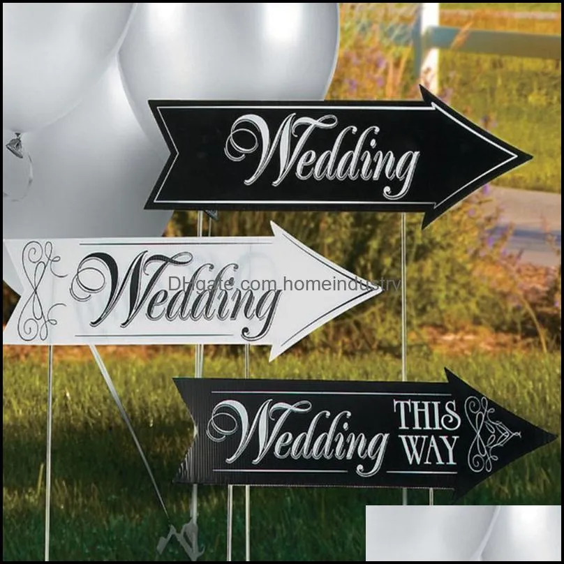 party decoration sets wedding signs yard directional road decorsparty