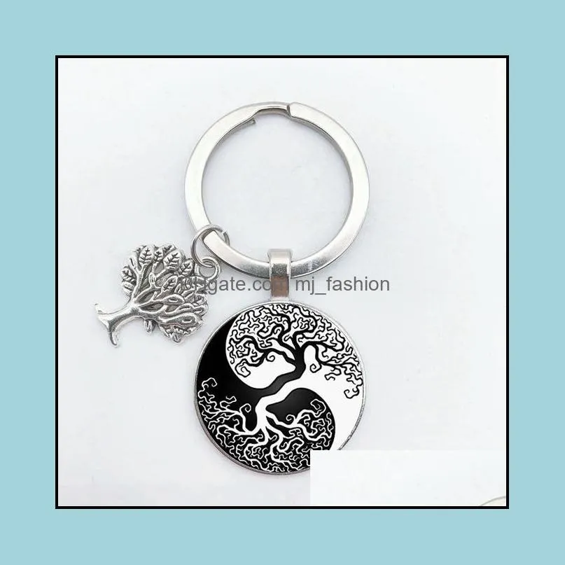 Pretty FashionTree of Life KeyChain Pendant Vintage Handmade Art Key Rings Party Gift Personal Custom Jewelry