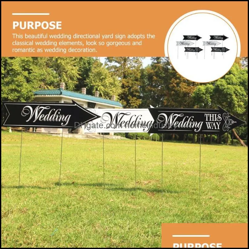 party decoration sets wedding signs yard directional road decorsparty