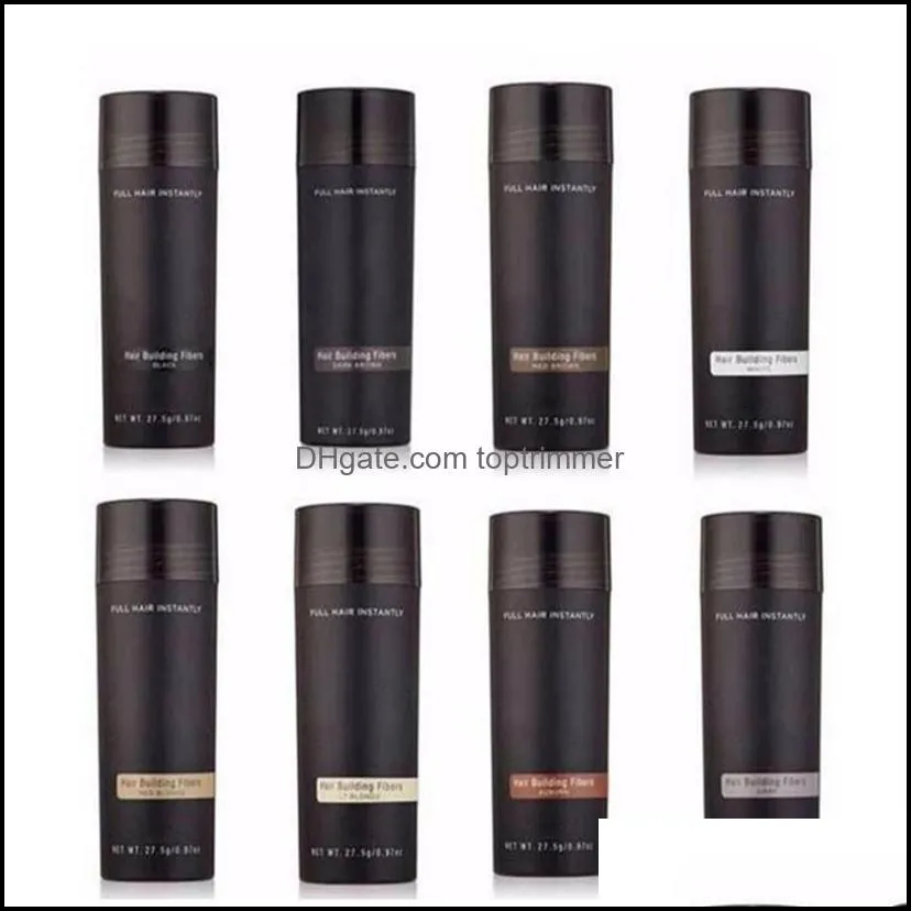 Drop Top Hair Building Fibers 27 5g Hair Thinning Concealer Instant Keratin Powder Black Spray Applicator Pikk308m