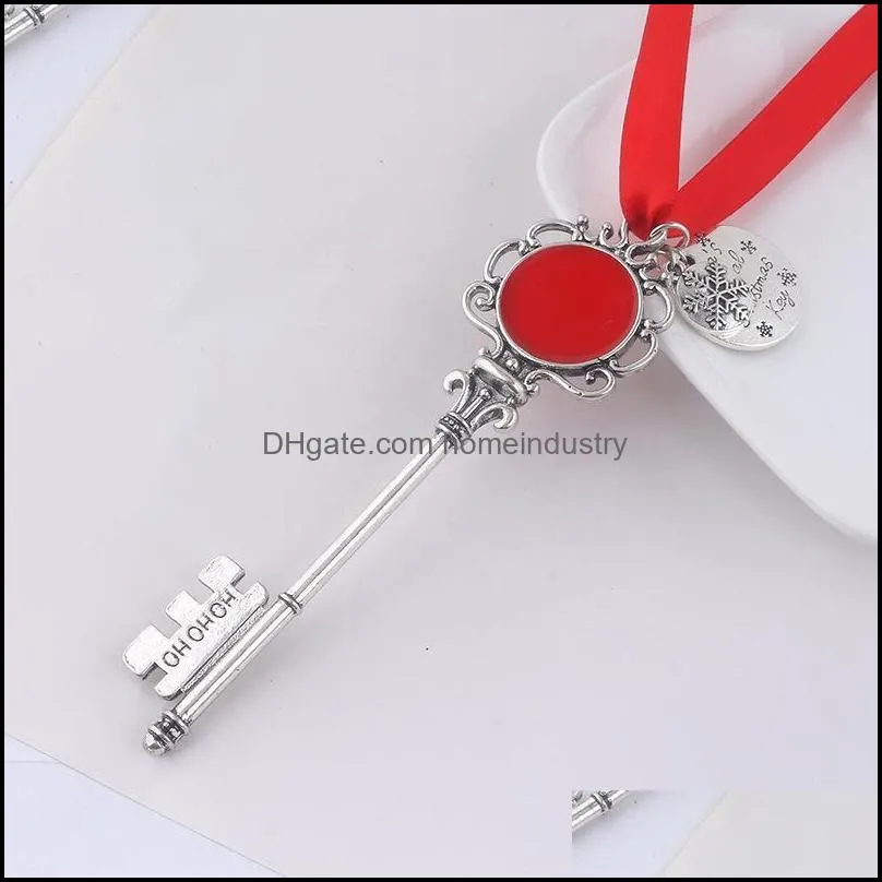 Hot Sale New Christmas Magic Santa Claus Key Pendant Ornaments Decorations Xmas Halloween Gifts Xmas 2Colors