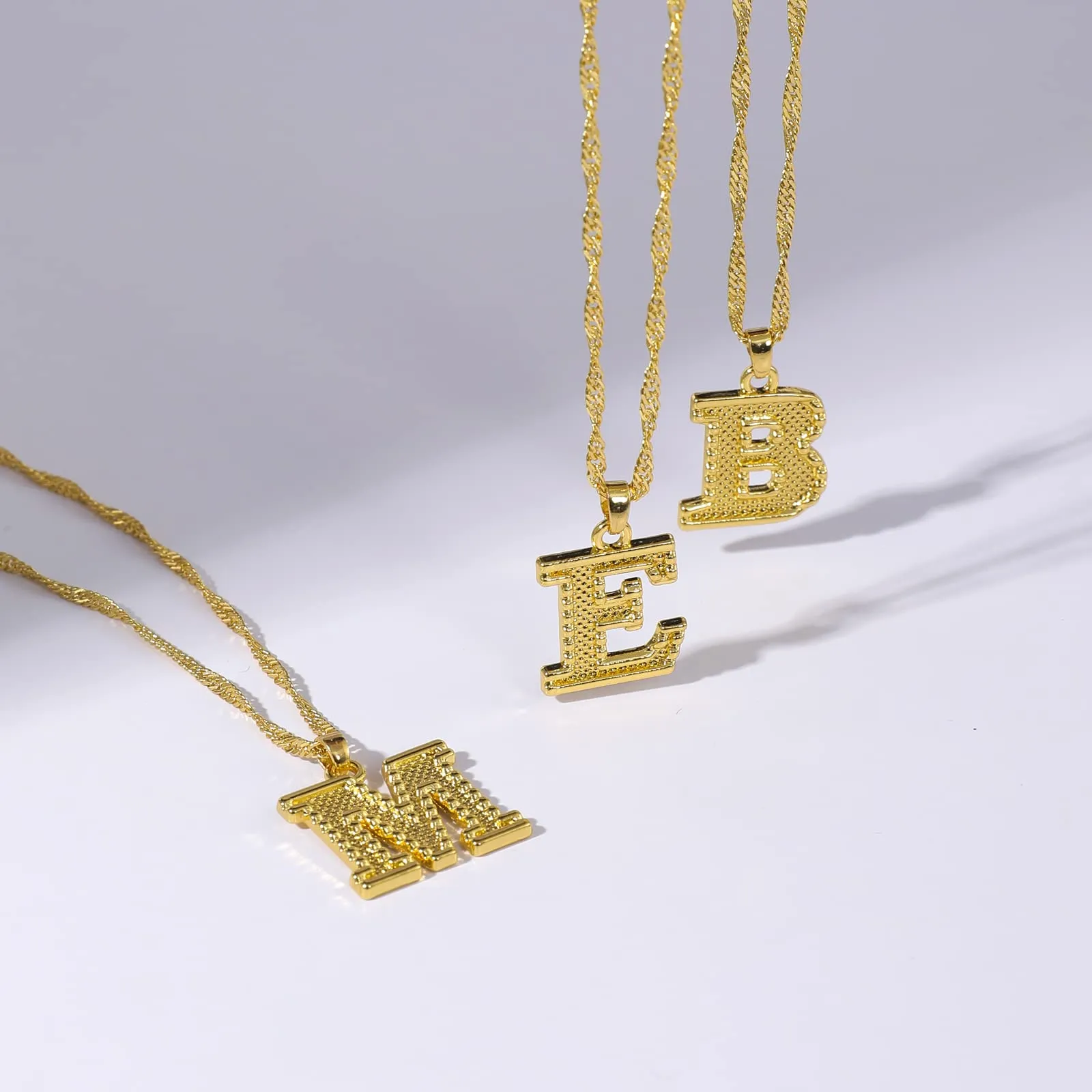 3ml dainty initial necklaces for women 26 alphabet pendant chain necklace from az 18k gold plated name letter pendant charm necklace for mens women simple cute punk rock reggae gifts for girls
