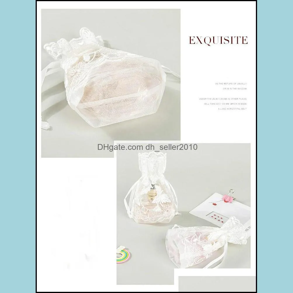 12pcs/lot white maple leaf bag storage finishing drawstring pocket jewelry bag cosmetic storage bag