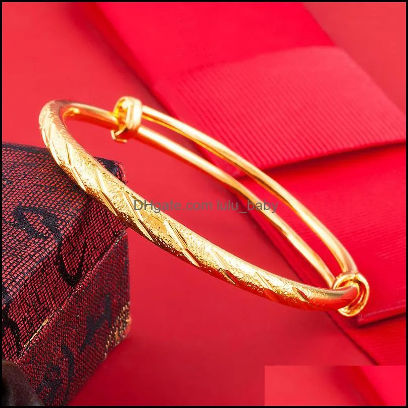 new fashion accessories wholesale wire bangle bracelets diy jewelry gold-plated bangle adjustable expandable charm sculpture bracelet