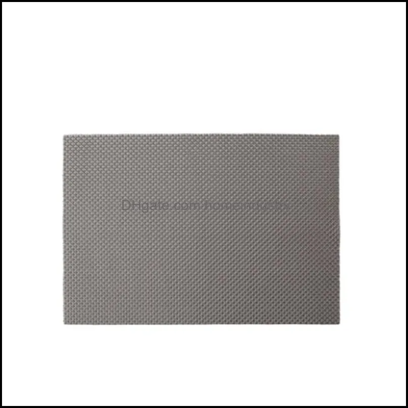 Mats & Pads 6 Pcs Table Dining Kitchen Mat Placemat Runner 45x30cm Non-Slip PVC Plastic Woven Waterproof And Easy Clean