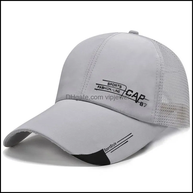 new fashion baseball cap summer outdoor sport breathable caps men leisure hat simple sunscreen duck tongue hat