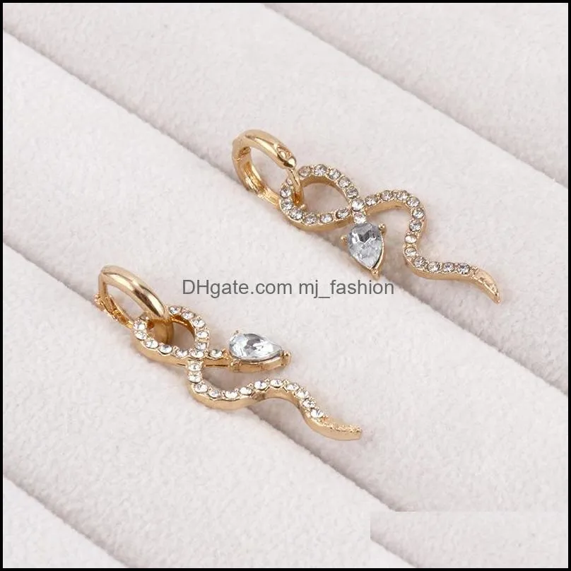 korean version of personality net red temperament hoop earrings trendy snake jewelry female women earring