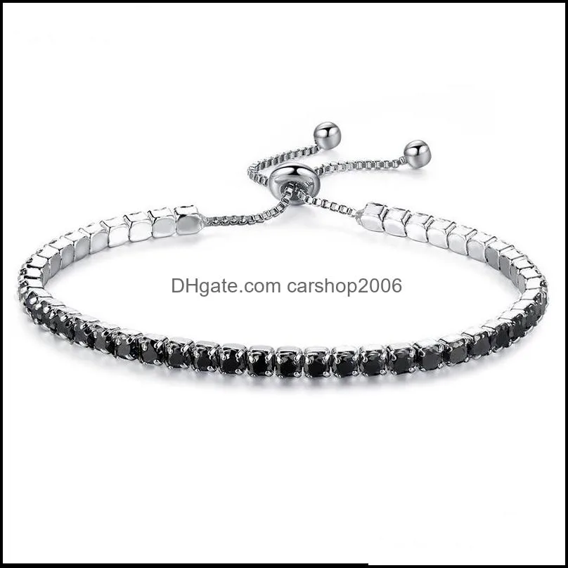 fashion cubic zirconia tennis bracelet & bangle adjustable rhinestones bracelet charm bracelet for women bridal wedding jewelry
