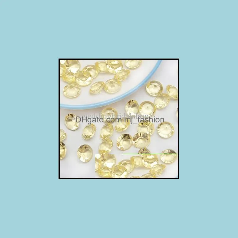 1000pcs/lot 10mm (4 carat) aqua blue diamond confetti faux acrylic bead table scatter wedding favors party decor