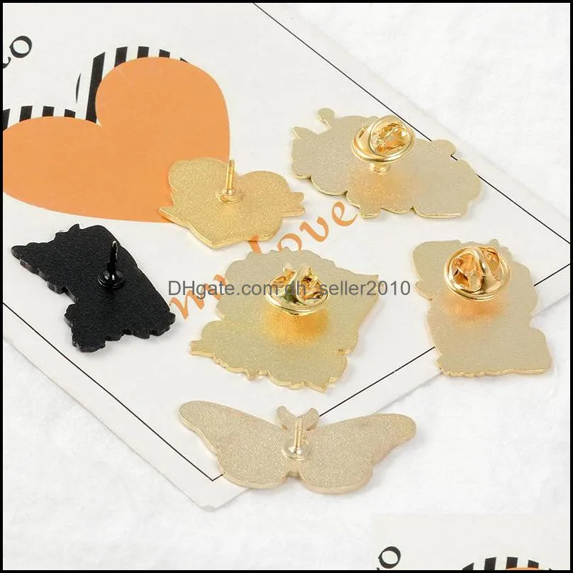 Cartoon Letter Personality Brooches Originality Love Butterfly Girl Ornaments Pin Jewelry Gift 2 5qb T2