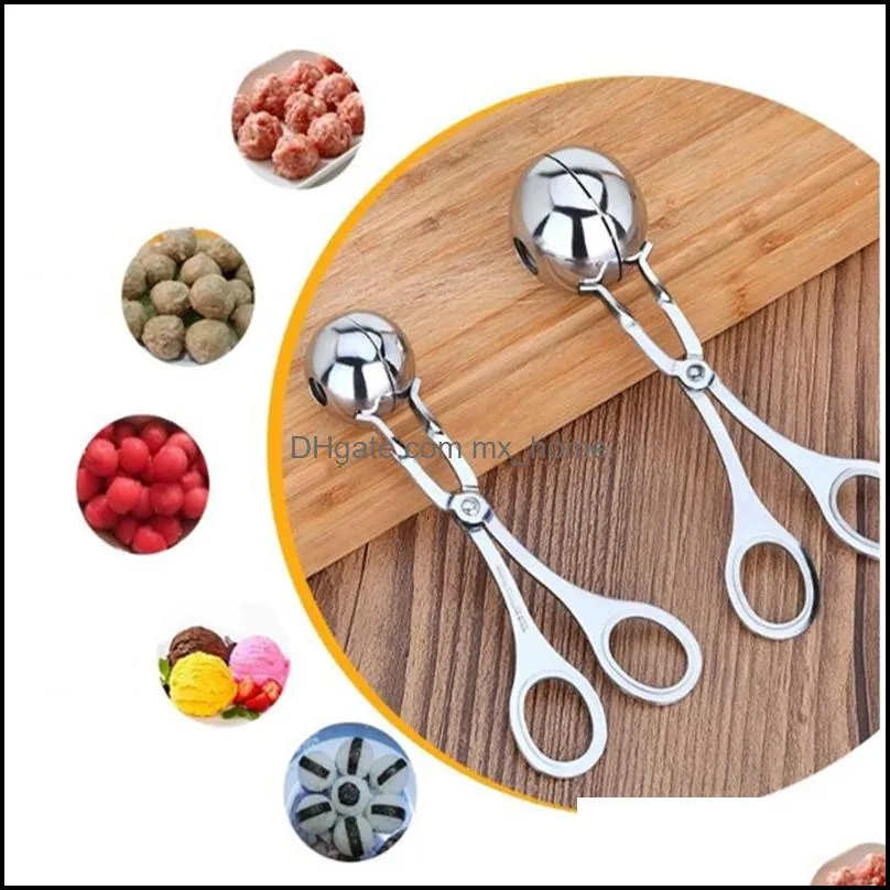 Stainless Steel Meat Baller Maker DIY Fish Meat Rice Ball Maker Meatball Mold Tools Home Kitchen Cooking Tools