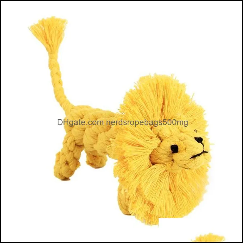 Modeling cotton rope -manual weaving  shape 15.5cm pet dog multi-strand knot resistant molar toy dog toys for small dogs