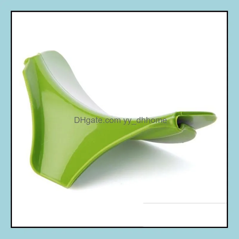 Silicone Anti-spill Drain Pans Round Rim Deflector Liquid Funnel Soup Diversion Mouth Cooking Tools Kitchen Accessories