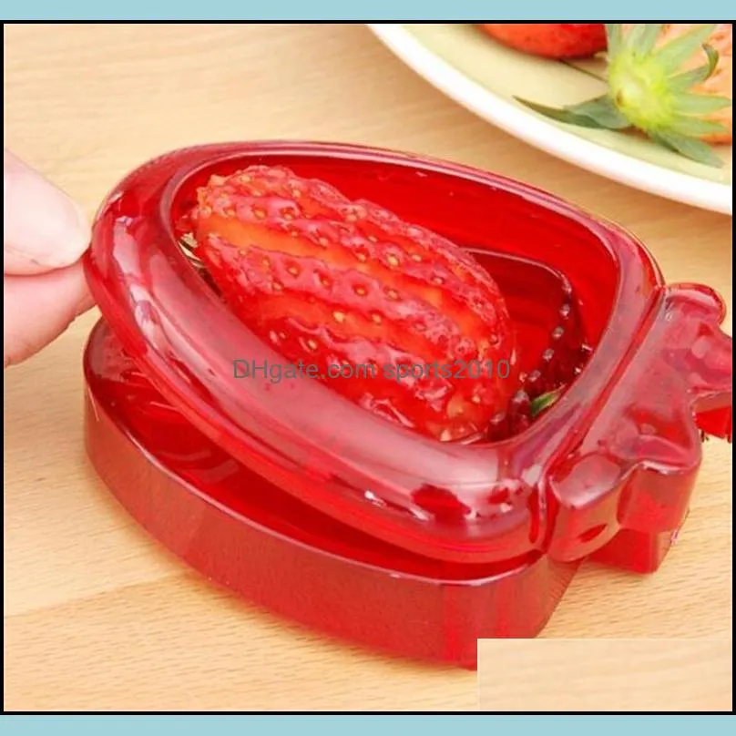 Creative Strawberry Slicer Fruit Vegetable Tools Carving Cake Decorative Cutter Kitchen Gadget Accessories Fruit Carving Knife Cutter