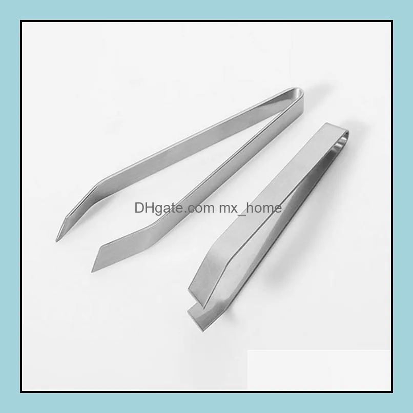 Hot Stainless Steel Tongs Metal Fish Hair Remover Kitchen Stubbs Fishbone Fur Bones Clip Tong Animal Pliers Barbecue Tongs