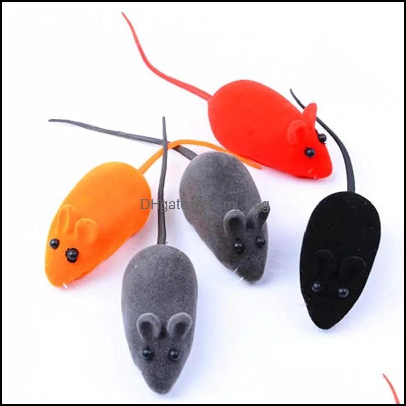 Creative Funny Realistic Fur Mouse Pet Cat Toys Mini Pet Playing Toys for Animal Squeaker Cats Kitten Dogs Interactive Toy