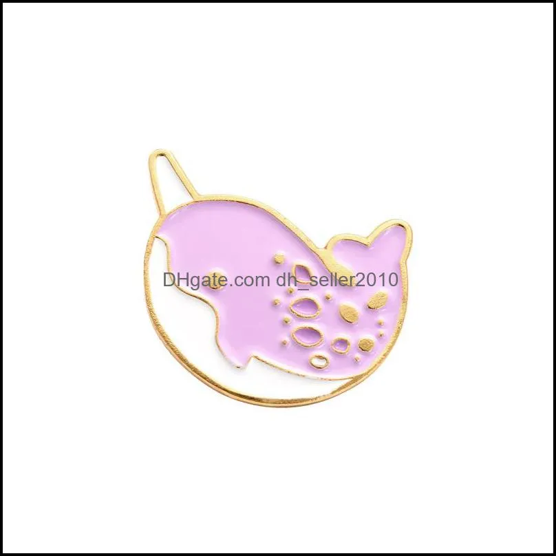 Alloy Cartoon Brooches Octopus Tortoise Hippocampus Ocean Animal Enamel Pins Shirt Student Bag  1 6zba Q2