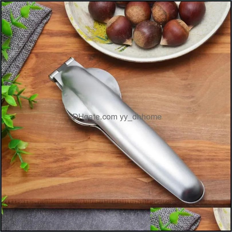 Stainless Steel 2 in 1 Quick Chestnut Clip Walnut Pliers Metal NutCracker Sheller Nut Opener Kitchen Tools Cutter Gadgets