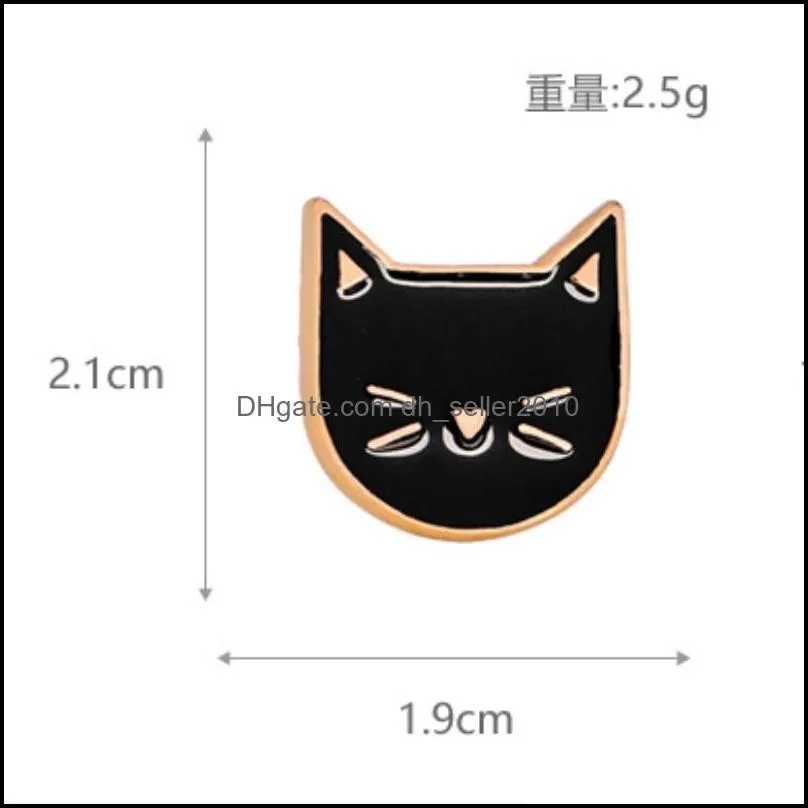Hot Cartoon Cute Cat Animal Enamel Brooch Pin Badge Decorative Jewelry Style Brooches For Women Gift T353 677 T2