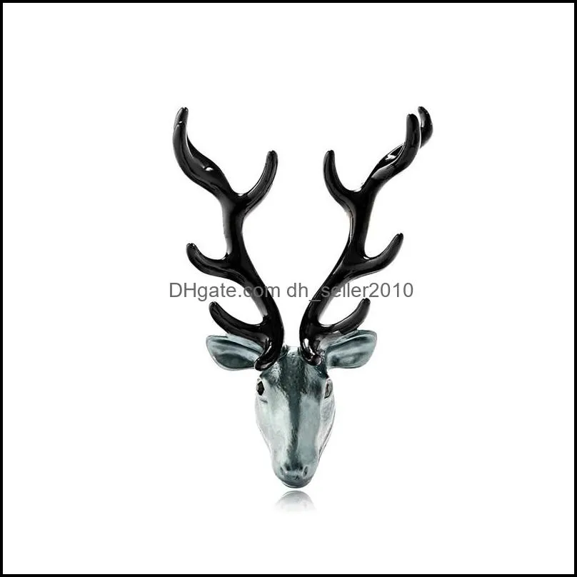 Personality Temperament Animal Brooches Pin Originality Versatile Elk Brooch Women Men Fashion Jewelry Corsage 5dr T2