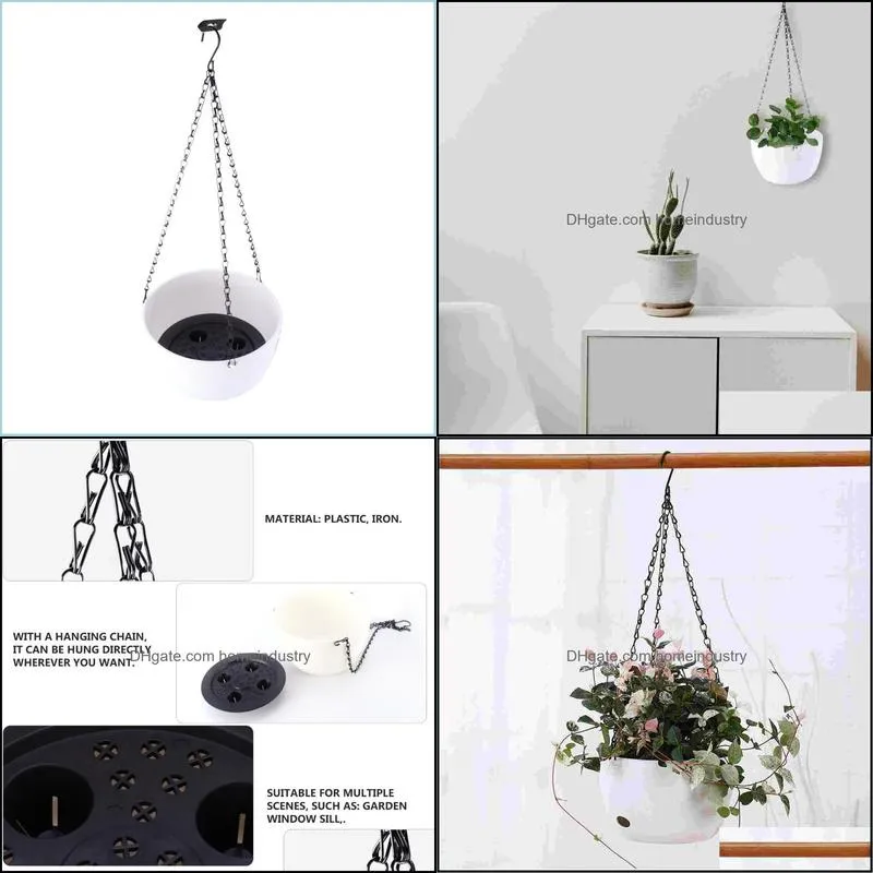 other garden supplies european flower planter holder hanging plant display pot for home office
