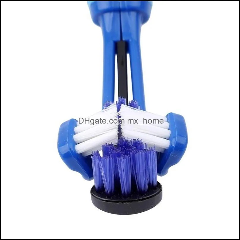 Three Sided Pet Toothbrush Dog Brush Addition Bad Breath Tartar Teeth Care Dog Cat Cleaning Mouth dog Cat toothbrush