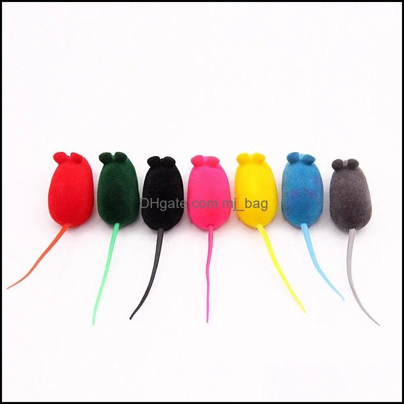 Creative Funny Realistic Fur Mouse Pet Cat Toys Mini Pet Playing Toys for Animal Squeaker Cats Kitten Dogs Interactive Toy