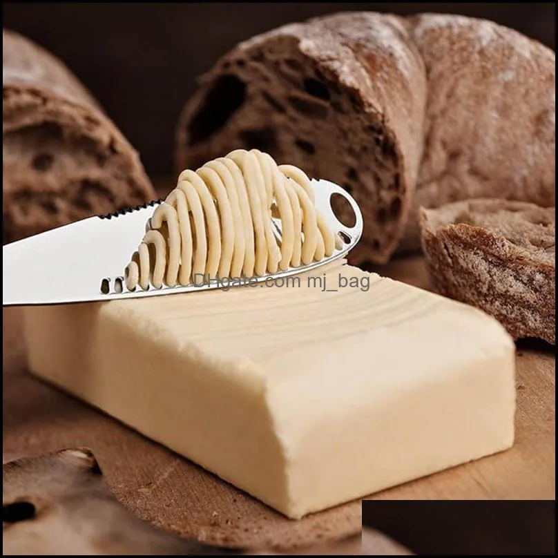 Multifunction Stainless Steel Cream Butter Knife Western Bread Cheese Jam Knife Cream Cutter Utensils Cutlery Dessert Tool